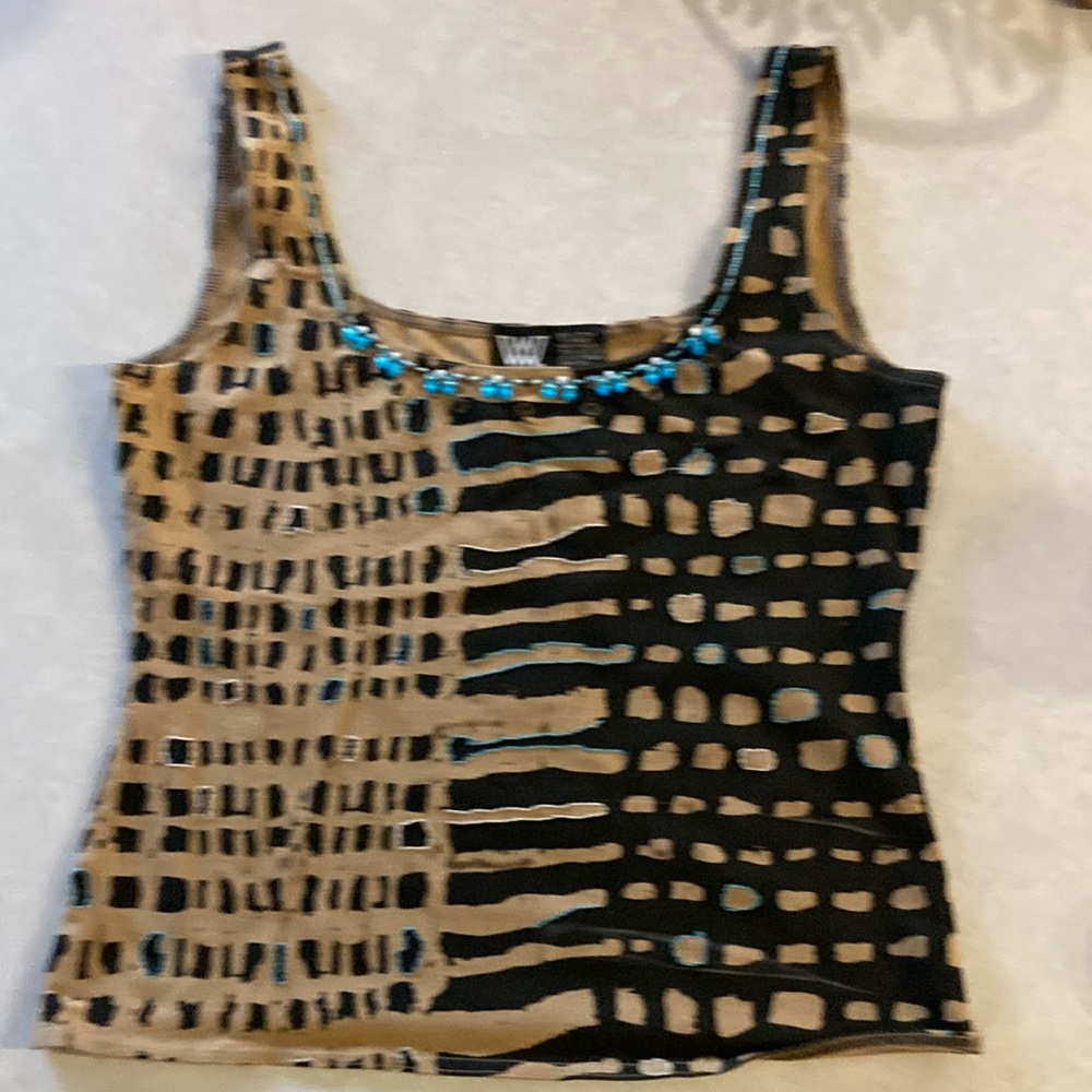 Worth embellished tab too . States size P, I’m a 6-8